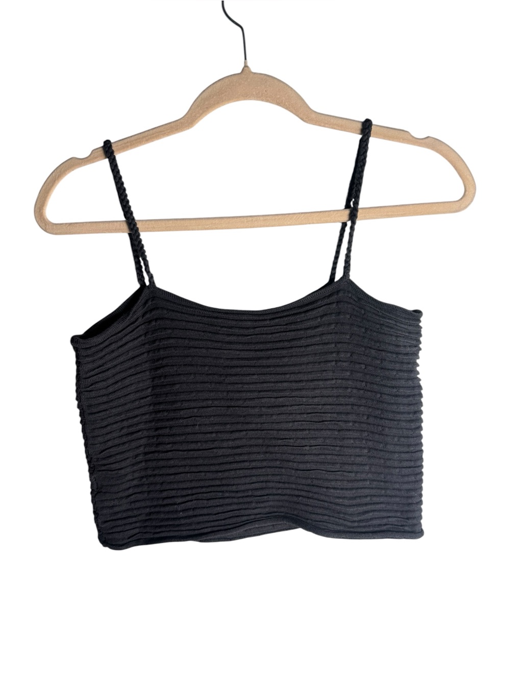 Wol Hide Ripple Crop Cami Black S — image 3 of 5